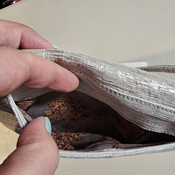 HOBO Silver Crossbody Bag - Picture 10 of 12